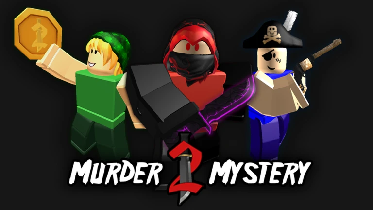 In-game art for Murder Mystery 2, the most-played Roblox game named in this article